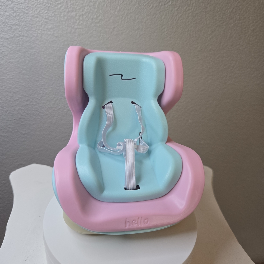Car Seat For Labubu  Pink and Blue Baby Seat